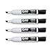Expo Magnetic Dry Erase Markers with Eraser, Chisel Tip, Black, 4 Count