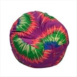 Jumbo Cotton Twill Bean Bags with Liner in Tie Die