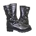 Xelement Women's Black Siren Strap Motorcycle Boots - 9.5