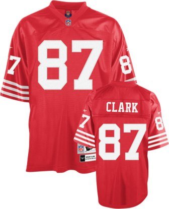 Dwight Clark 49ers Red Reebok Premier Jersey