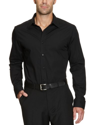 MEXX Herren Hemd/ Business H3RE0010, Gr. 52 (XL), Schwarz (black 001) Preisvergleich