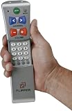 Flipper Large Button Two Device Universal TV Remote Control - Big buttons, Easy and Simple Remote For Everyone - BATTERIES INCLUDED