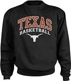 Texas Longhorns Black Center Court Crewneck Sweatshirt