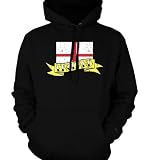 England Flag and Banner Tattoo Style Design Sweatshirt, British National Pride Mens Pullover Hoodie, Medium, Lt-Gray