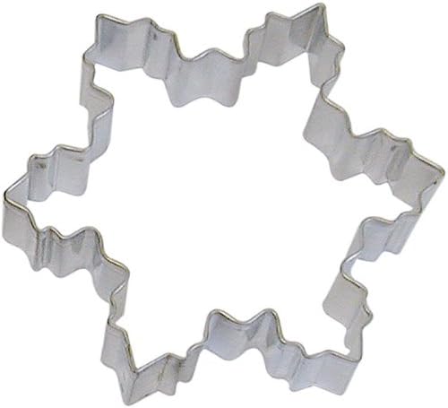 Winter OTBP Snowflake Cookie Cutter 4 Inch –Tin Plated Steel Cookie Cutters – Snowflake Cookie Mold