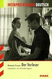 Produkt-Bild: Interpretationshilfe Deutsch: Der Vorleser. Interpretationen Deutsch.