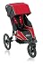 Baby Jogger Summit 360 Single Jogging Stroller, Red Black