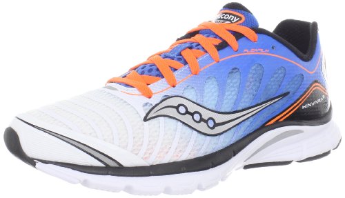 Saucony Men's Kinvara 3 Running Shoe,Blue/White/Orange,11 M US
