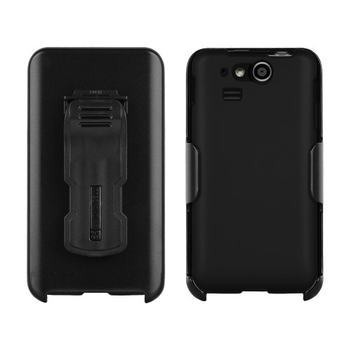 Beyond Cell 3 in 1 Kombo® Case & Holster Belt Clip Combo with Screen Protector for Kyocera Hydro Elite C6750 - Black - 1 pack