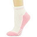Green Bay Packers White-Pink Ladies Low Cut Socks
