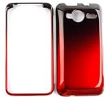 HTC EVO Shift / Knight 4G (6100) Two Tones, Black and Red Hard Case/Cover/F ....
