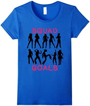 Women's Squad Goals Shirt - Friends, Bridesmaid, Dance Group Shirt Medium Royal Blue