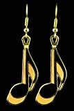 Eighth Note Earrings - Gold