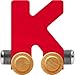 NameTrain Bright Letter Car K - Made in USA (Red)