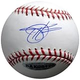 Todd Helton Autographed/Signed Official Baseball (MLB Authenticated) - PLUS FREE GLASS CASE