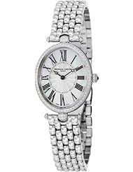 Frederique Constant Art Deco Mother Of Pearl Dial Black Satin Ladies Watch FC-200MPW2VD6B