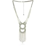 French Connection Xmas Gunmetal Knot Chain Drop Pen