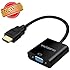 HDMI to VGA,VicTsing 1080P HDMI Male to VGA Female Video Converter Adapter Cable For PC Laptop HDTV Projectors and other HDMI input devices