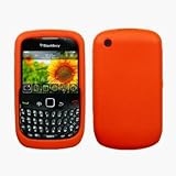 Orange Silicone Case / Skin / Cover for RIM BlackBerry Curve 3G 9330 / 9300 ....