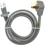 Whirlpool 8171385RC 4-Foot 40 Amp 3 Wire Range Power Cord