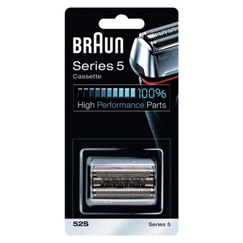 Braun - 81384830 - Cassette 52S - Recharge Grille et Couteaux Solidaires pour Nouveau Rasoirs Séries 5 5050 CC / 5070 CC / 5080 CC WD et 5090 CC