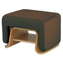 Nurseryworks Modern Goodnight Ottoman Twill-Modern Nursery Furni