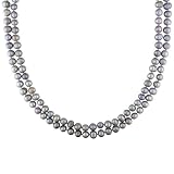 7-8mm Grey FW Pearl Endless Necklace, 64