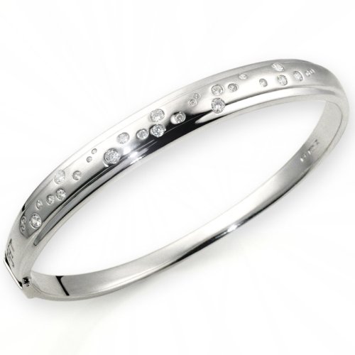 Goldmaid Damen-Armreif 925 Sterlingsilber Sternenhimmel 27 ZirkoniaZi A686S