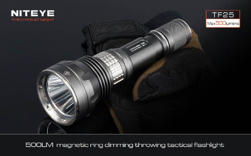  Niteye TF25 CREE XM-L U2 LED Flashlight - 500 Lumens 