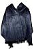 40% Off Super Soft Baby Alpaca Wool Reversible Shawl Wrap Cape Soft Gun Metal Color Black Background