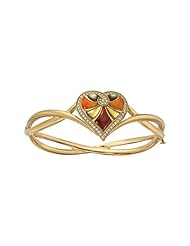 Kabana - Spiny Oyster & Diamond Riviera Bangle Bracelet