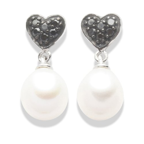 Valero Pearls pearls4girls Damen-Ohrstecker 925 Sterlingsilber S&uuml;&szlig;wasser-Zuchtperlen wei&szlig;  Preisvergleich