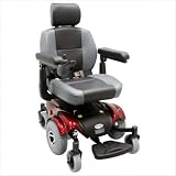 Upgraded Compact Mid-Wheel Power Chair Color: Burgundy