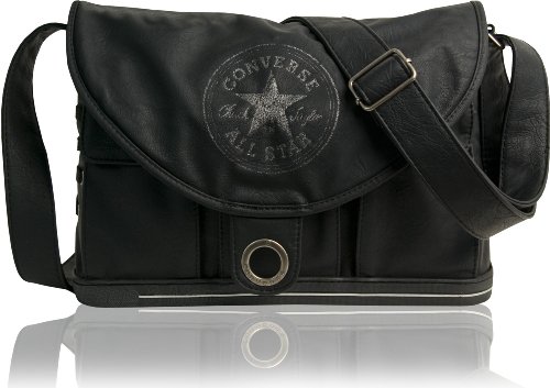 CONVERSE Umh&auml;ngetasche N-PURPIEL Schultertasche Handtasche Schwarz