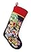 Peking Handicraft Toy Train Needlepoint Stocking, Wool, 11 Inch X 18 Inch