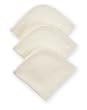 American Baby Company 3 Pack Cotton Terry Wash Cloth Set, Ecru