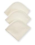 American Baby Company Cotton Terry 3 Pack Wash Cloth Set - Ecru