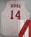 Pete Rose Autographed/Hand Signed Cincinnati Reds Jersey Vest