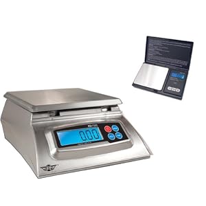 My Weigh KD-7000 Stainless-Steel Digital Food Scale (Silver) with BONUS 100 x 0.01 gram... by 