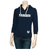 Touch by Alyssa Milano New York Yankees Ladies Navy Blue Brushed Washed Hoody Sweatshirt