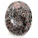 Fossil Jasper 35x45mm Large Oval Focal Pendant Pink Black (1) Image
