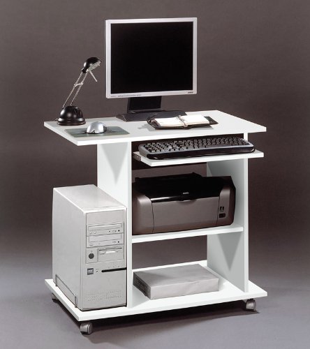 Pharao24 Computertisch weiss Prato