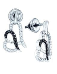 10KT White Gold 0.28 CTW Diamond Micro Pave Earring
