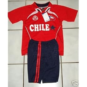 CHILE SOCCER JERSEY KIDS SETS SIZES-4-6-8-10-12-14