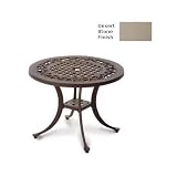 Meadow Decor Amazon 24 Inch Cast Aluminum Side Table - Desert Stone Finish
