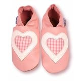 Inch Blue Love Gingham Baby Pink Soft Shoes, Soft shoes, Baby girl, 6-12 monthsby Inch Blue