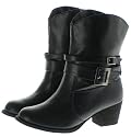 Couture Discount Damenstiefeletten Fashion Ankle Boots schwarz (ST94)