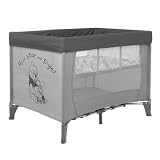 Disney Sketch Pooh Travel Cot and Bassinette (Grey)