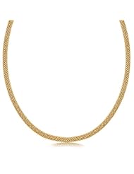 Sterling Silver Rhodium Plated Yellow Color Popcorn Style Necklace