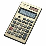 Olympia Taschenrechner LCD-2112 12-stellig Batterie/Solarbetrieb schwarz/gold